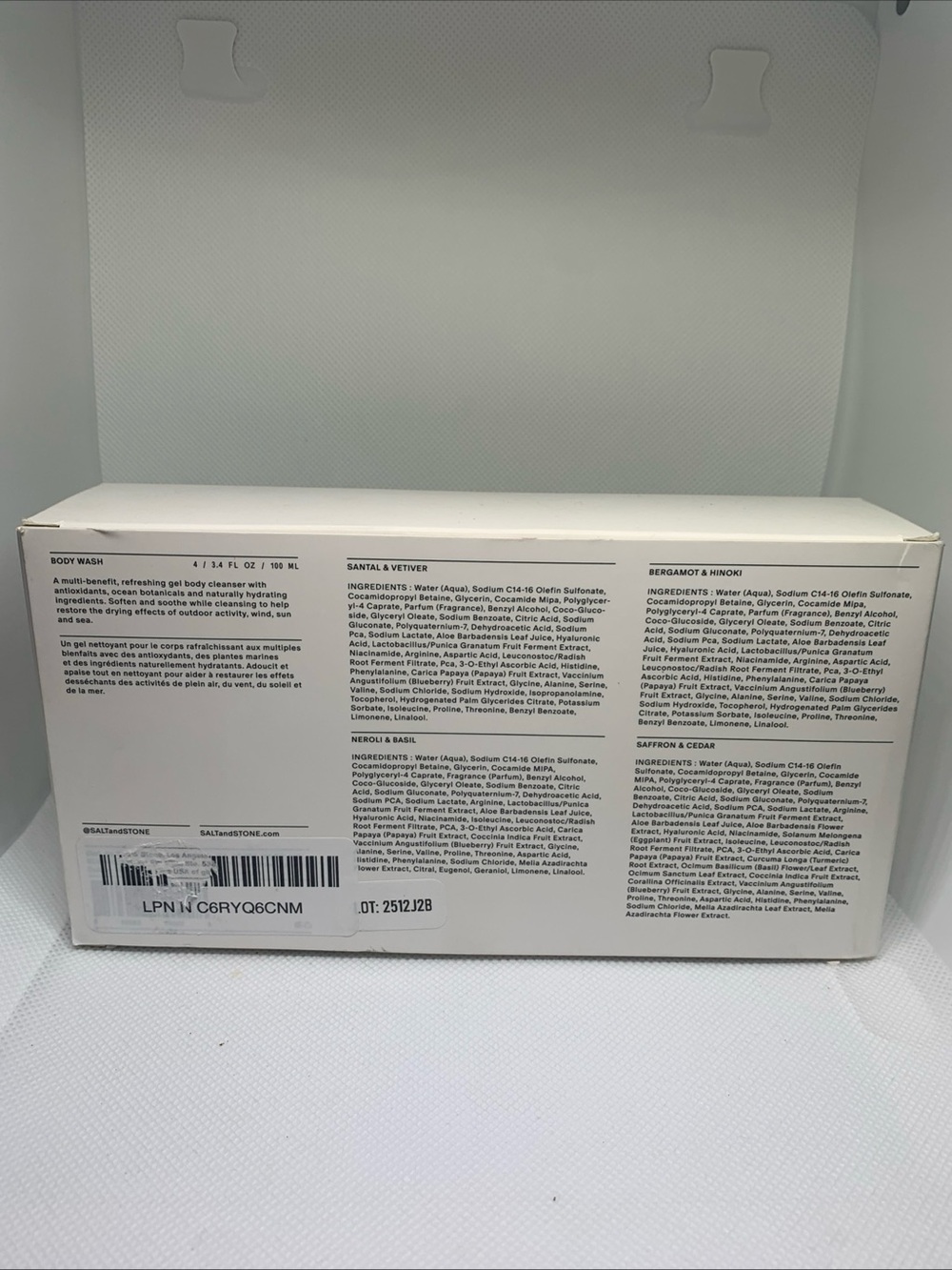 Salt & Stone Body Wash Discovery Set - 4 total body washes 3.4 Fl Oz - Picture 2 of 3